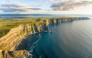 The Cliffs of Moher, one of Ireland's most famous beautiful sights.